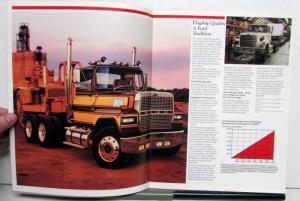 1986 Ford LTL-9000 Trucks Specifications Optional Equipment Sales Brochure