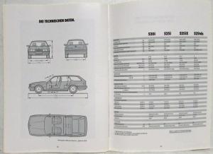 1992 BMW 5 Series Touring Sales Brochure - German Text