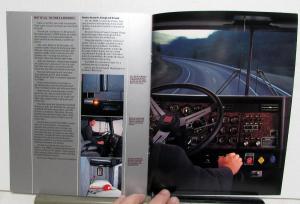 1985 Kenworth T600A Trucks Dealer Sales Brochure Semi Truck Features