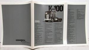 1974 Kenworth Truck Dealer K 100 Models COE Semi Trucks Sales Brochure