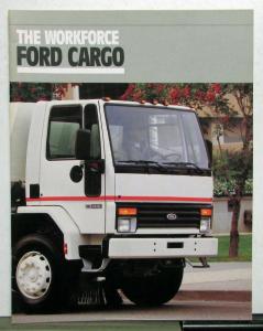 1989 Ford Cargo Tandem Truck Chassis Dimensions Specifications Sales Brochure