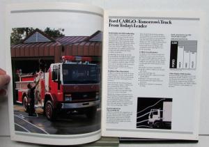 1989 Ford Cargo Tandem Truck Chassis Dimensions Specifications Sales Brochure