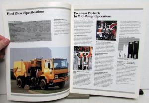 1989 Ford Cargo Tandem Truck Chassis Dimensions Specifications Sales Brochure