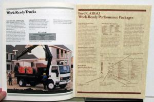 1989 Ford Cargo Tandem Truck Chassis Dimensions Specifications Sales Brochure