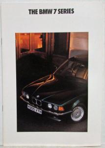 1990 BMW 7 Series Sales Brochure