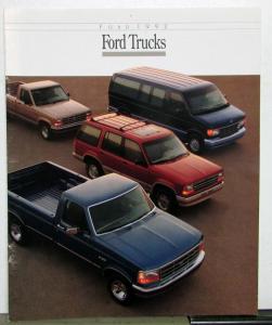 1992 Ford F Series Pickups Ranger Eddie Bauer Bronco Wagon Aerostar Brochure
