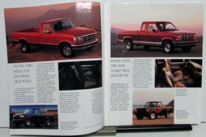 1992 Ford F Series Pickups Ranger Eddie Bauer Bronco Wagon Aerostar Brochure