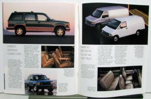 1992 Ford F Series Pickups Ranger Eddie Bauer Bronco Wagon Aerostar Brochure