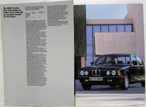 1985 BMW 735i Sales Brochure - Right-Hand Drive