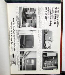 Mid 1970s Olson Aluminum Truck Bodies Sales Sheets Set Route Trucks Vans