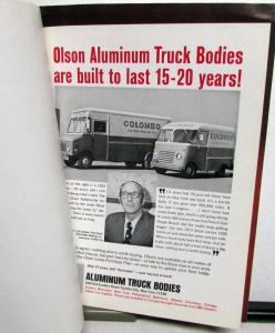 Mid 1970s Olson Aluminum Truck Bodies Sales Sheets Set Route Trucks Vans