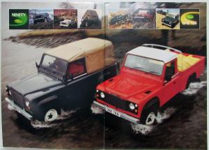 1982 Land Rover Ninety and One Ten Sales Brochure - French Text