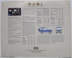 1991 Land Rover Discovery Sales Folder