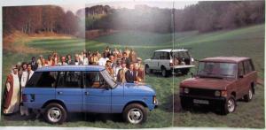 1982 Land Rover Range Rover Sales Brochure - German Text