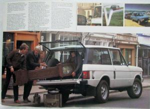 1982 Land Rover Range Rover Sales Brochure - German Text