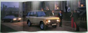 1982 Land Rover Range Rover Sales Brochure - German Text