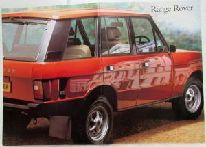 1982 Land Rover Range Rover Sales Brochure - German Text