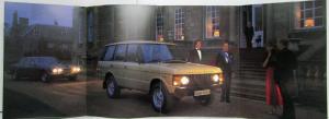 1982 Land Rover Range Rover Sales Brochure - Dutch Text