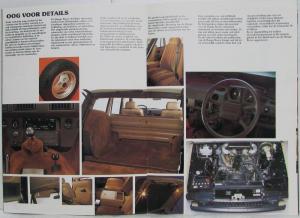 1982 Land Rover Range Rover Sales Brochure - Dutch Text