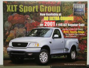2001 Ford F 150 XLT Regular Cab Truck Sport Group Features Sales Sheet
