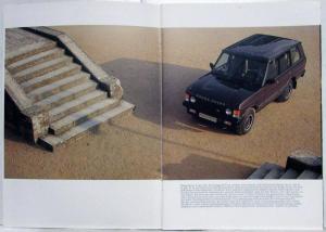 1989 Land Rover Range Rover Sales Brochure - German Text