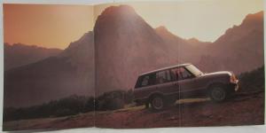 1989 Land Rover Range Rover Sales Brochure - German Text