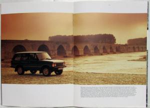 1989 Land Rover Range Rover Sales Brochure - German Text