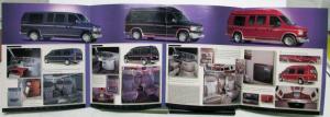 1999 Ford Mark II Conversion Van Specifications Sales Brochure