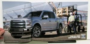 2015 Ford F150 Platinum King Ranch Lariat XLT XL Specs Sales Brochure