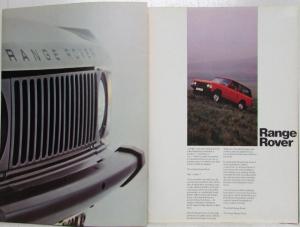 1978 Land Rover Range Rover Sales Brochure