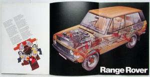 1978 Land Rover Range Rover Sales Brochure