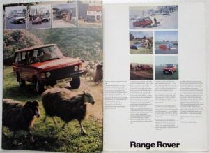 1978 Land Rover Range Rover Unique Prestige Saloon Sales Brochure