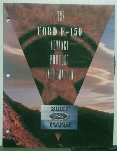 1997 Ford F 150 Pickup Supercab Truck Advance Product Information Sales Folder