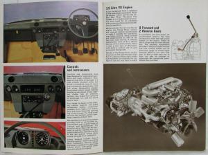 1972 Land Rover Range Rover the Most Versatile Motor Car Sales Brochure