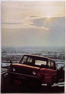 1972 Land Rover Range Rover the Most Versatile Motor Car Sales Brochure