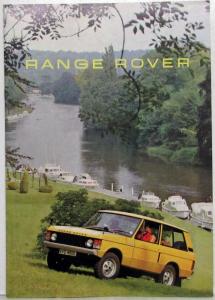 1973 British Leyland Range Rover Most Versatile Car in the World Sales Brochure