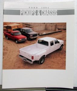 1994 Ford F Series Ranger Bronco Pickups Chassis Cabs Commercial Sales Brochure