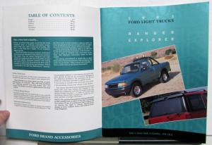 1993 Ford Light Trucks Van Accessories Sales Brochure