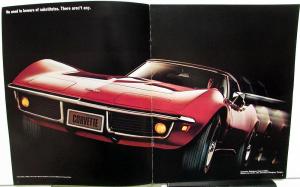 1969 Chevrolet Corvette Prestige Dealer Sales Brochure Stingray Hardtop Original