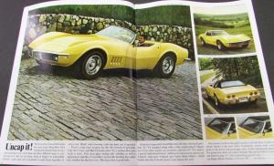 Original 1968 Chevrolet Corvette Prestige Dealer Sales Brochure Stingray 427