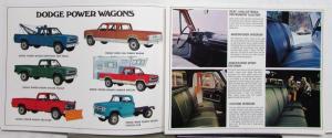 1973 Dodge Trucks Four Wheel Drive Power Wagon Series Specifications Tri-Folder