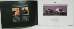 1992 Land Rover Range Rover and Range Rover County Sales Brochure