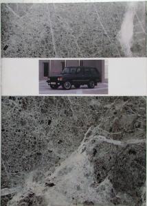 1989 Land Rover Range Rover Vogue and Standard Models Sales Brochure