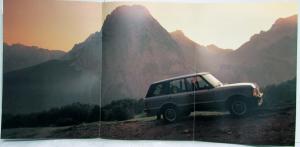 1989 Land Rover Range Rover Vogue and Standard Models Sales Brochure