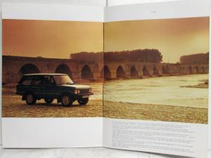 1989 Land Rover Range Rover Vogue and Standard Models Sales Brochure