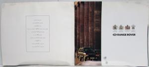 1989 Land Rover Range Rover Oversized Sales Brochure