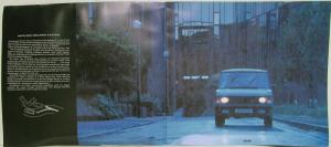 1989 Land Rover Range Rover Oversized Sales Brochure