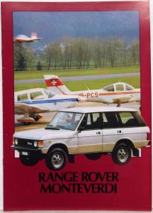 1980 Range Rover Monteverdi Sales Brochure