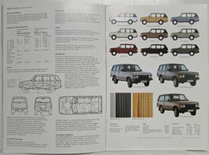 1984 Land Rover Range Rover Luxury Must Not End Sales Brochure - French Text