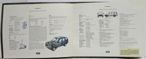 1995 Land Rover Range Rover 4.0 SE Sales Brochure